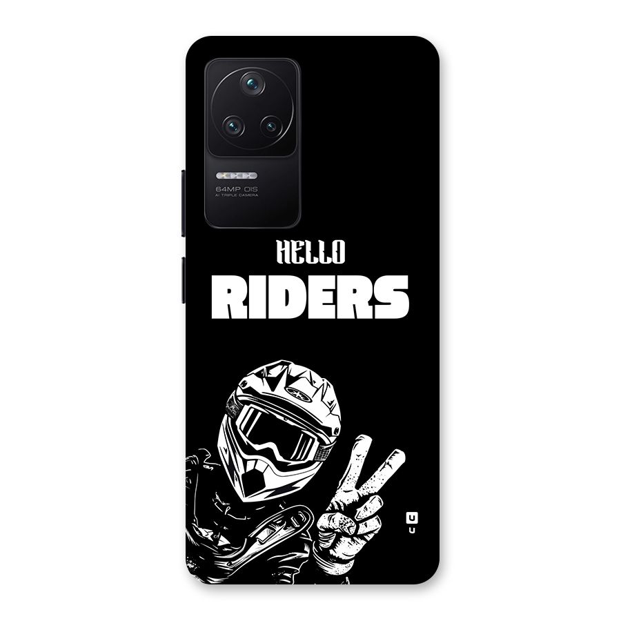 Hello Riders Back Case for Poco F4 5G