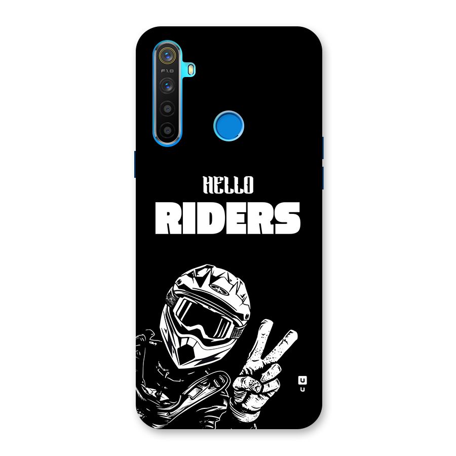 Hello Riders Back Case for Realme 5