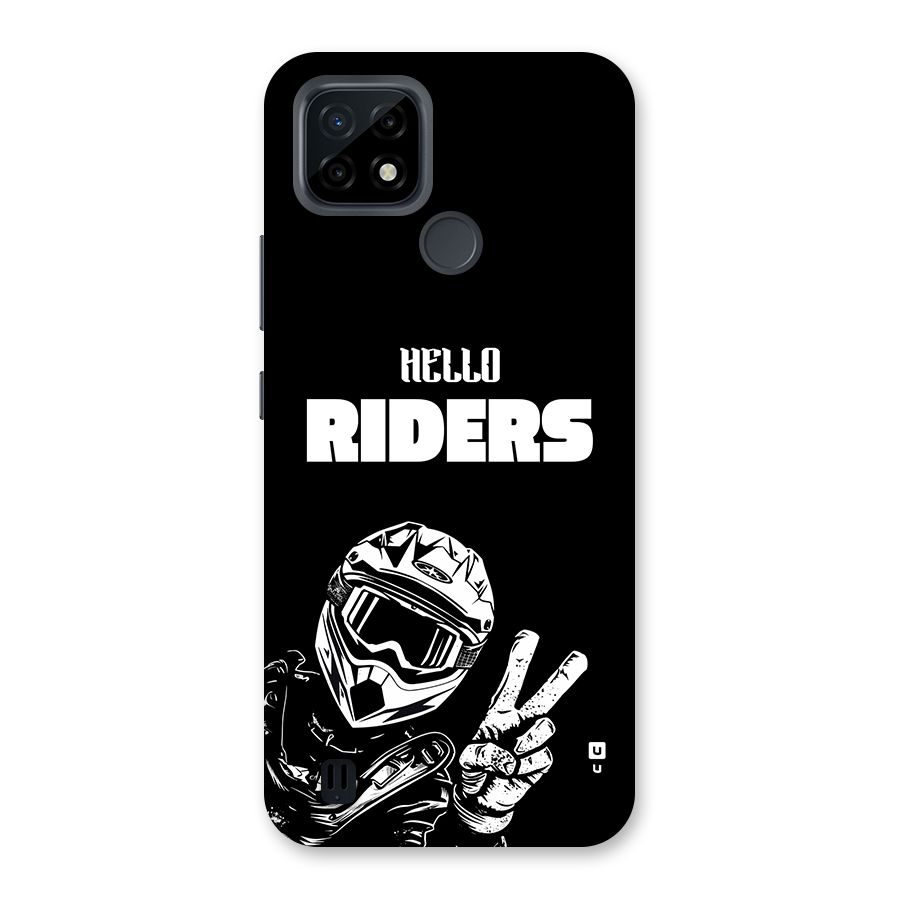 Hello Riders Back Case for Realme C21