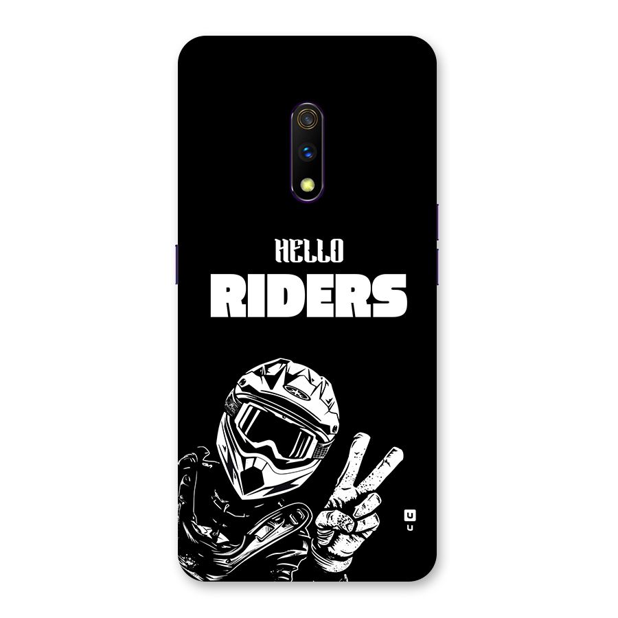 Hello Riders Back Case for Realme X