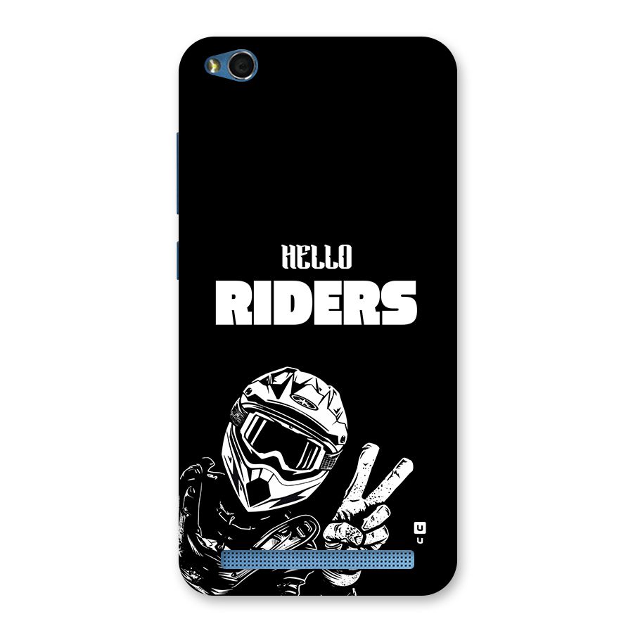 Hello Riders Back Case for Redmi 5A