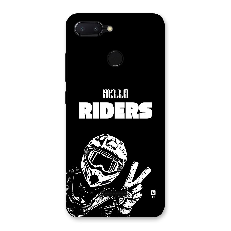 Hello Riders Back Case for Redmi 6