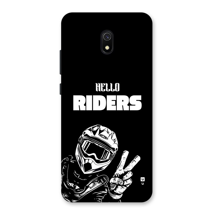 Hello Riders Back Case for Redmi 8A