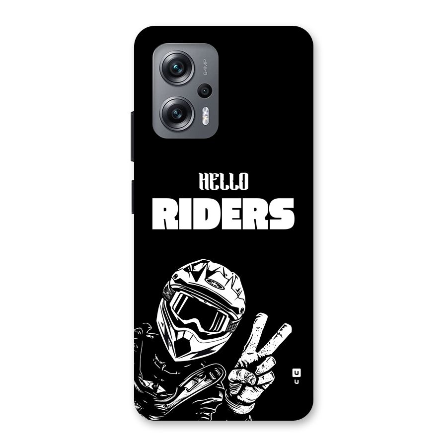 Hello Riders Back Case for Redmi K50i