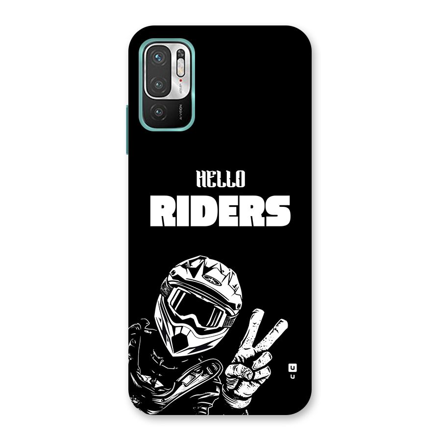 Hello Riders Back Case for Redmi Note 10T 5G