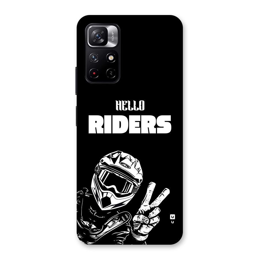 Hello Riders Back Case for Redmi Note 11T 5G