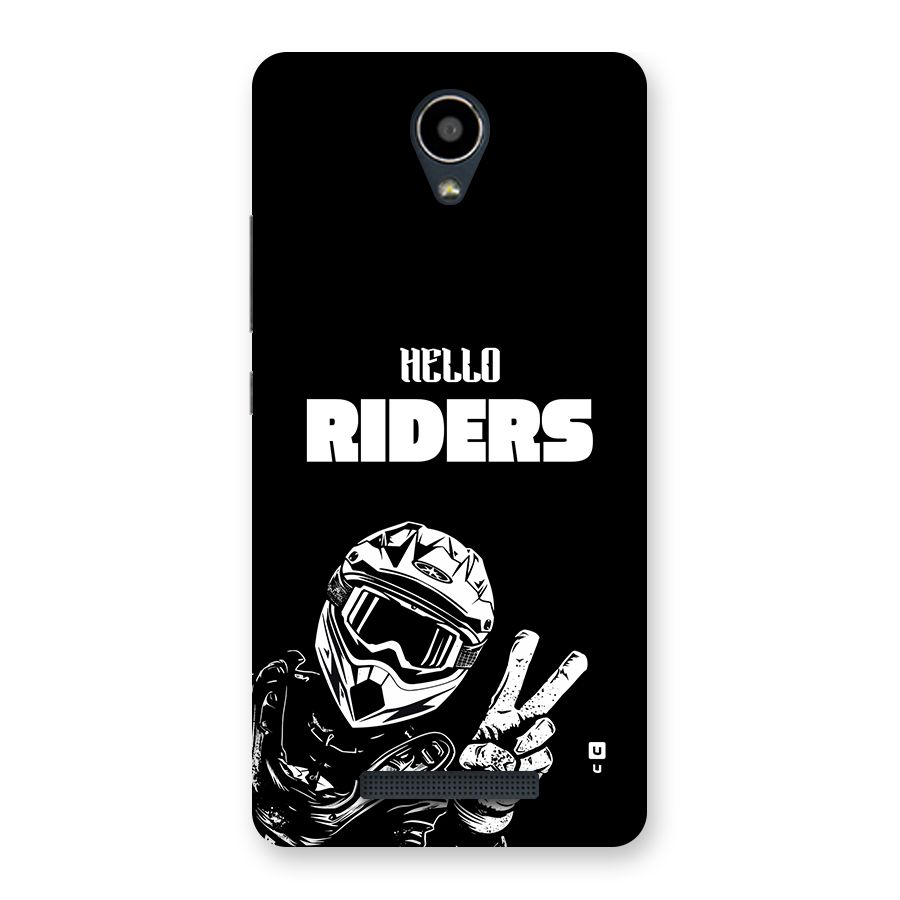 Hello Riders Back Case for Redmi Note 2