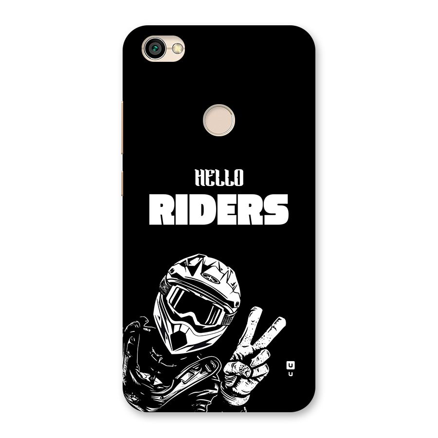Hello Riders Back Case for Redmi Y1 2017