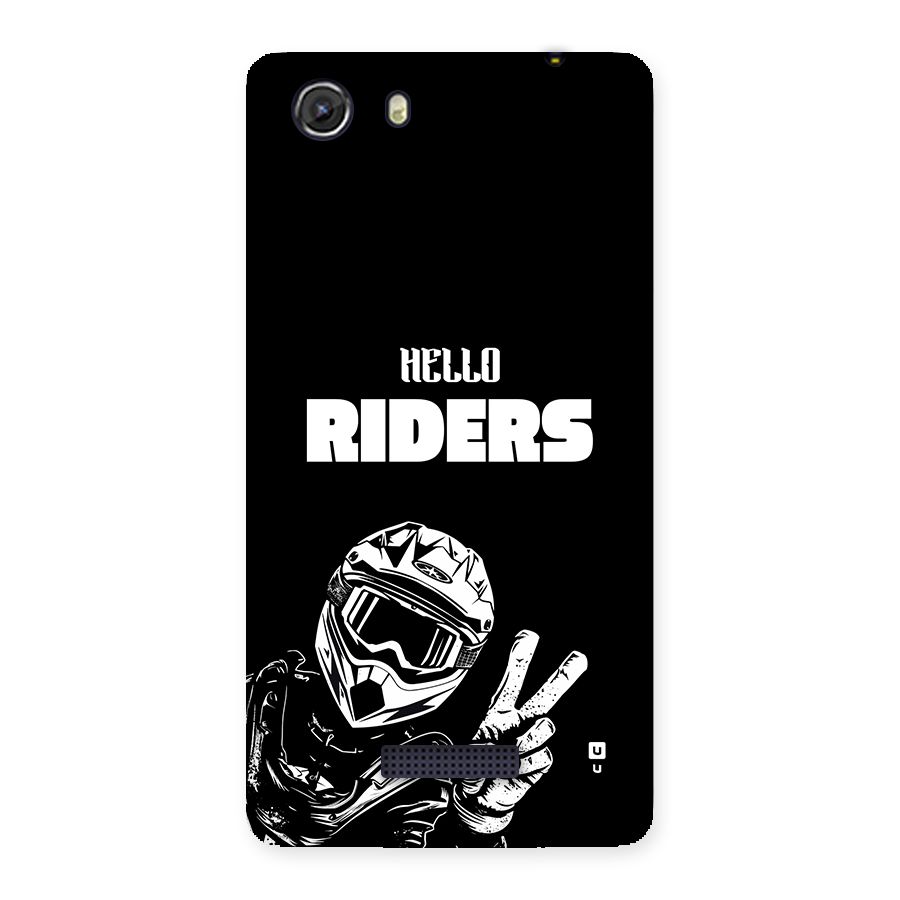 Hello Riders Back Case for Unite 3