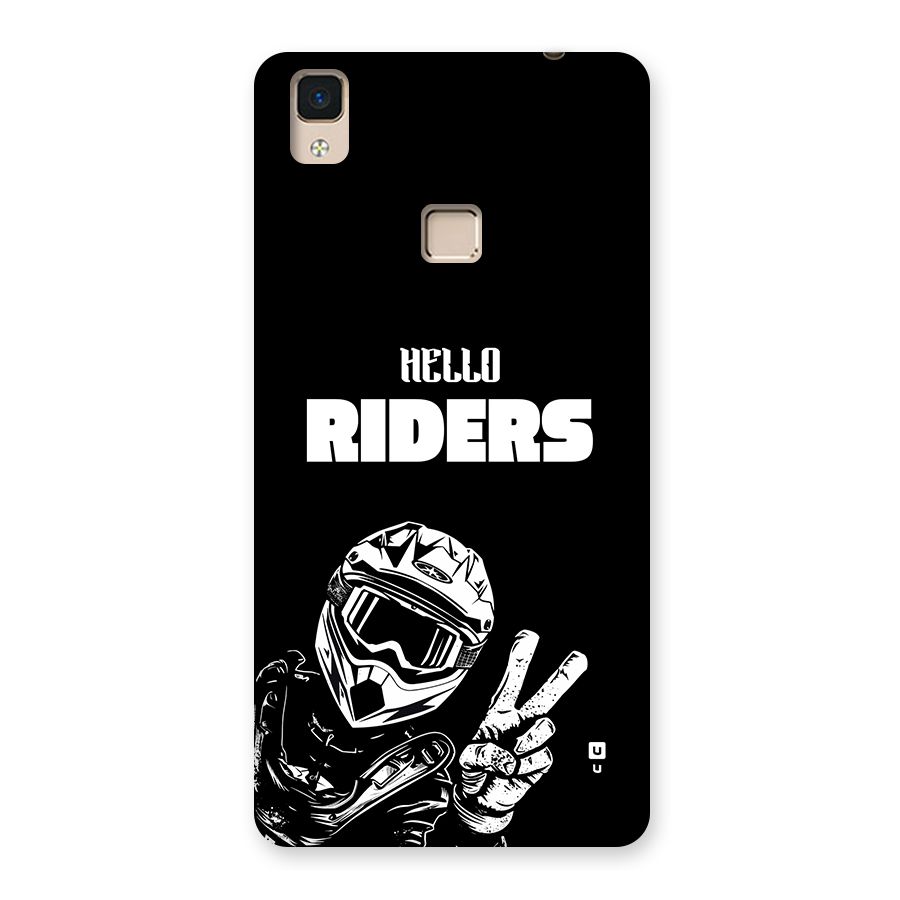 Hello Riders Back Case for V3 Max