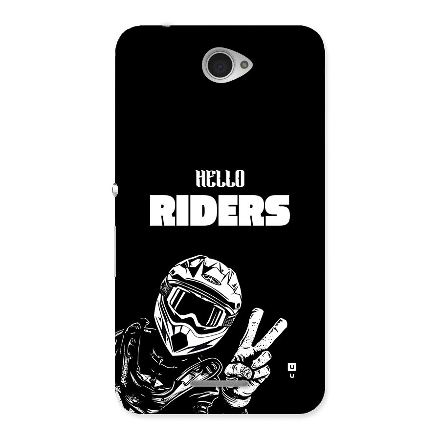 Hello Riders Back Case for Xperia E4