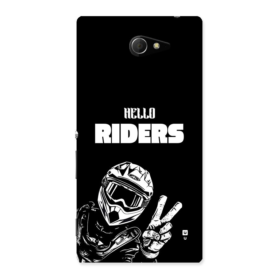 Hello Riders Back Case for Xperia M2