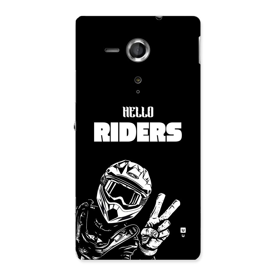 Hello Riders Back Case for Xperia Sp