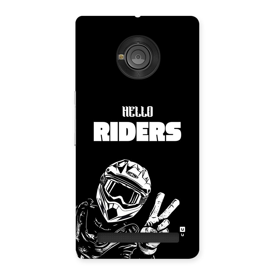 Hello Riders Back Case for Yuphoria
