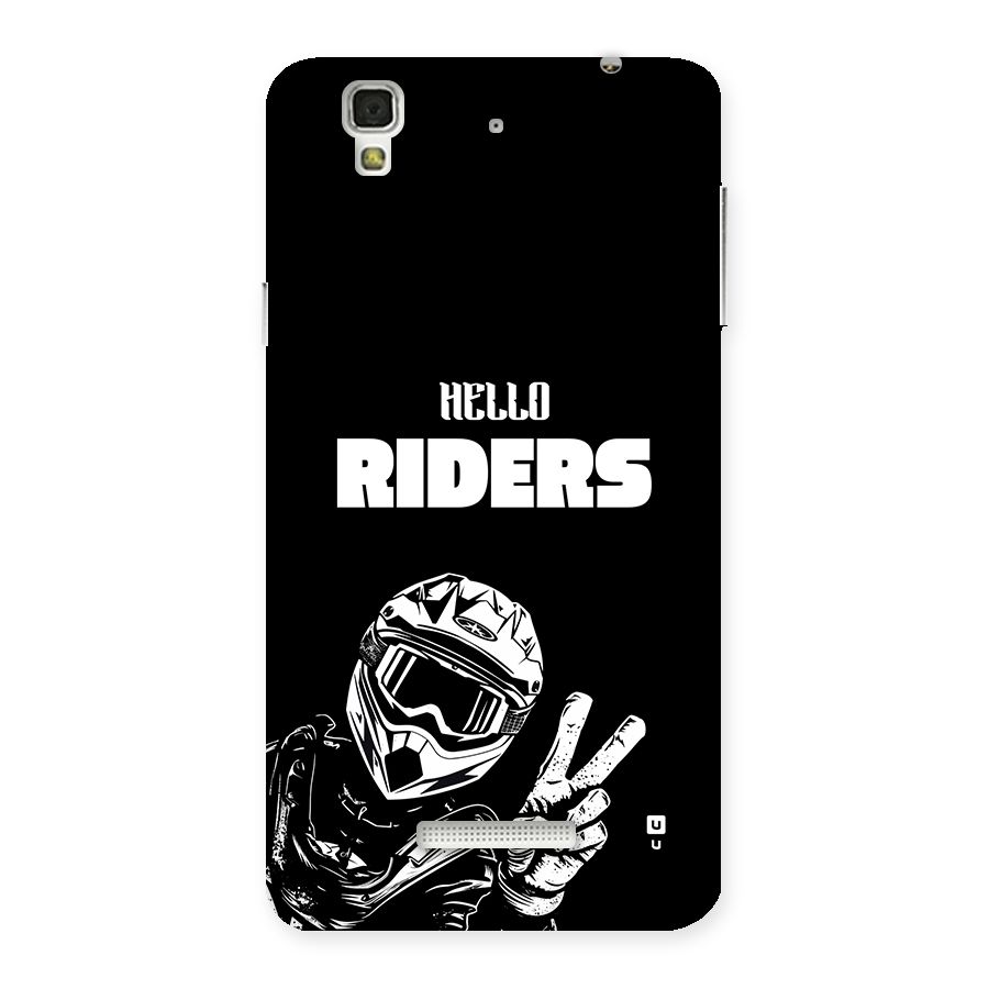 Hello Riders Back Case for Yureka