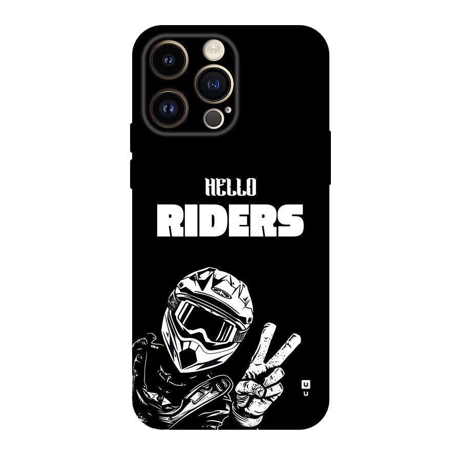 Hello Riders Back Case for iPhone 14 Pro Max