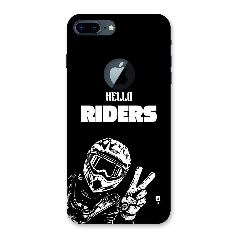 Hello Riders Back Case for iPhone 7 Plus Logo Cut