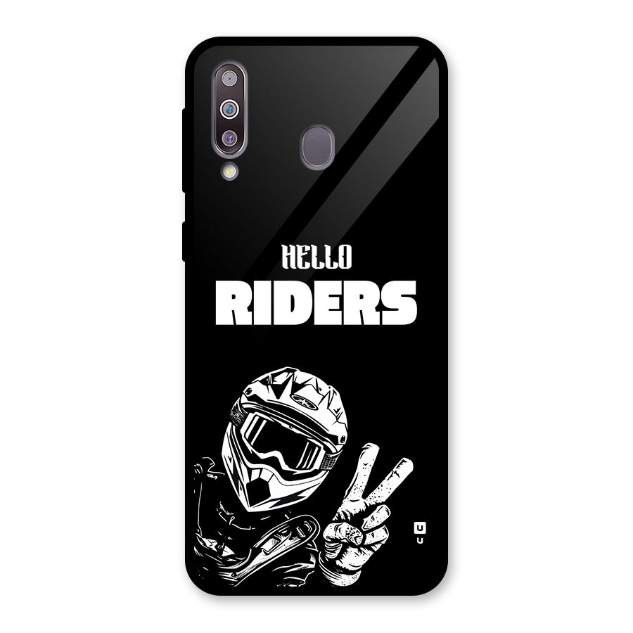 Hello Riders Glass Back Case for Galaxy M30