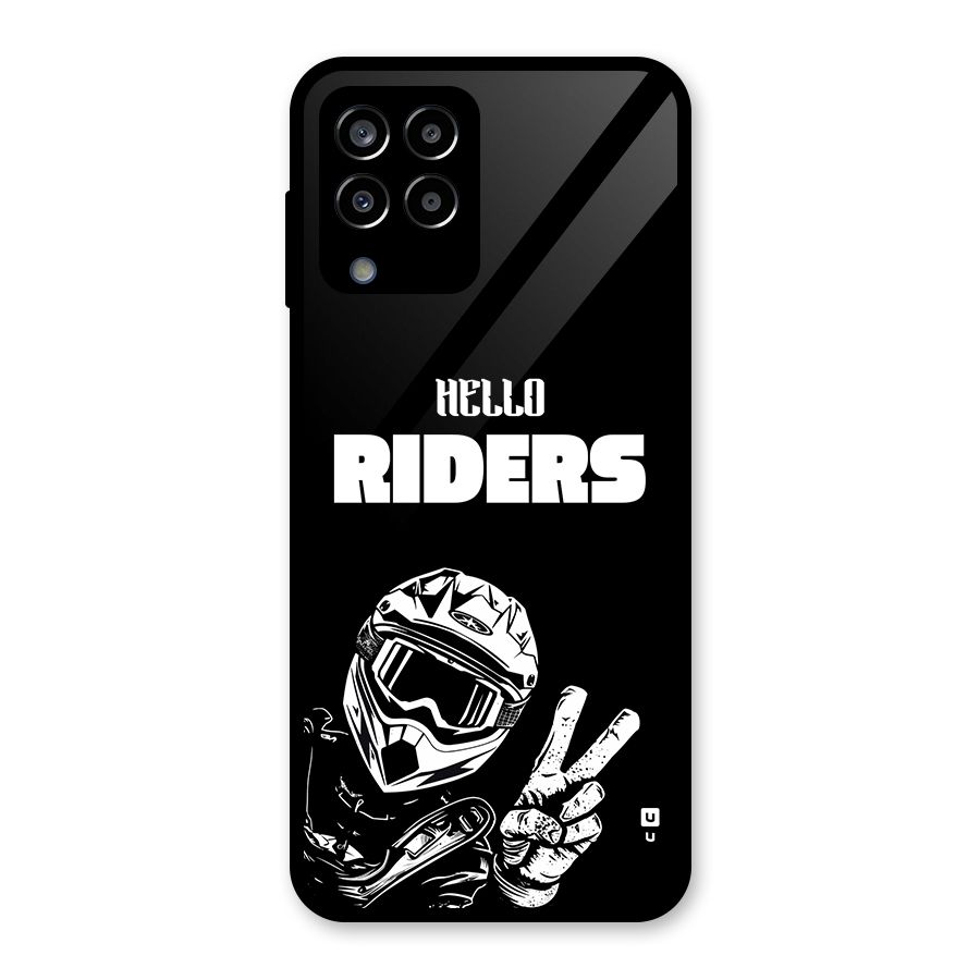 Hello Riders Glass Back Case for Galaxy M33