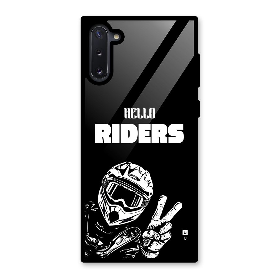 Hello Riders Glass Back Case for Galaxy Note 10