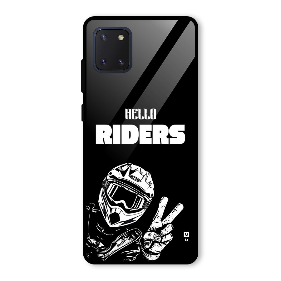 Hello Riders Glass Back Case for Galaxy Note 10 Lite
