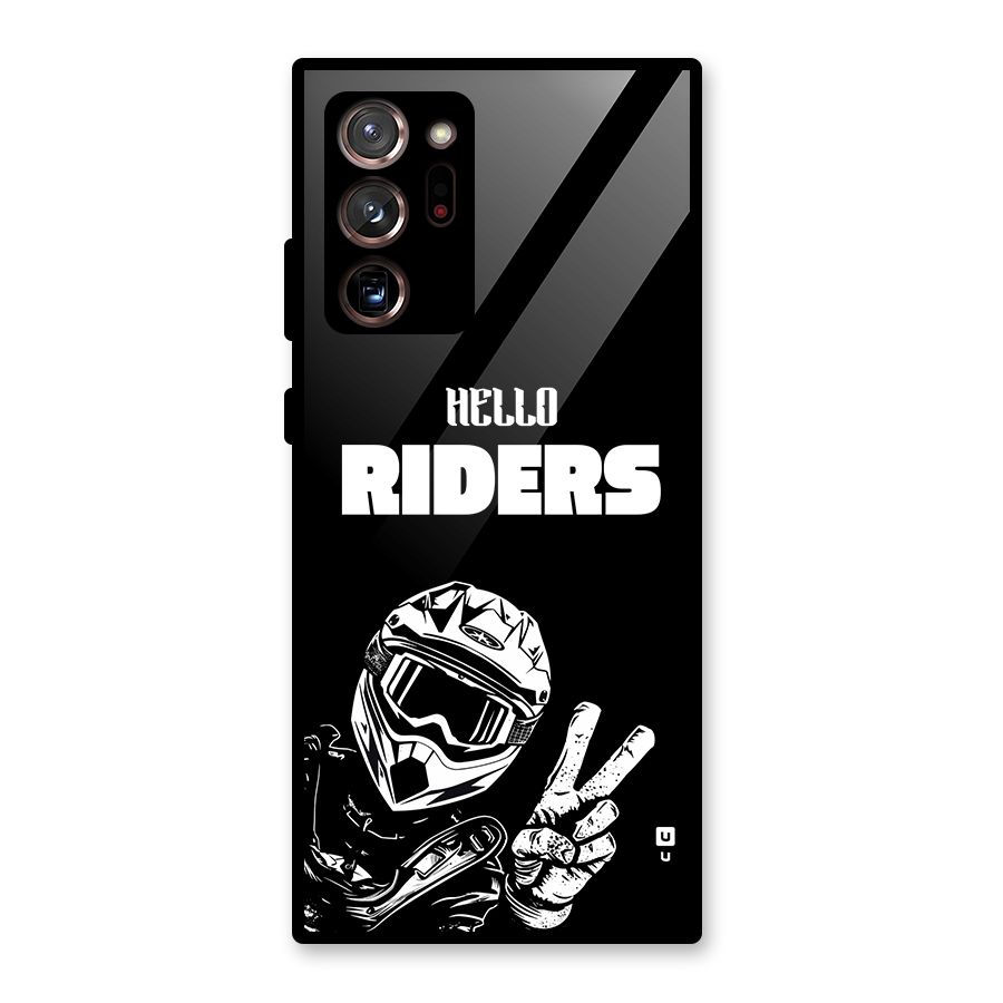 Hello Riders Glass Back Case for Galaxy Note 20 Ultra