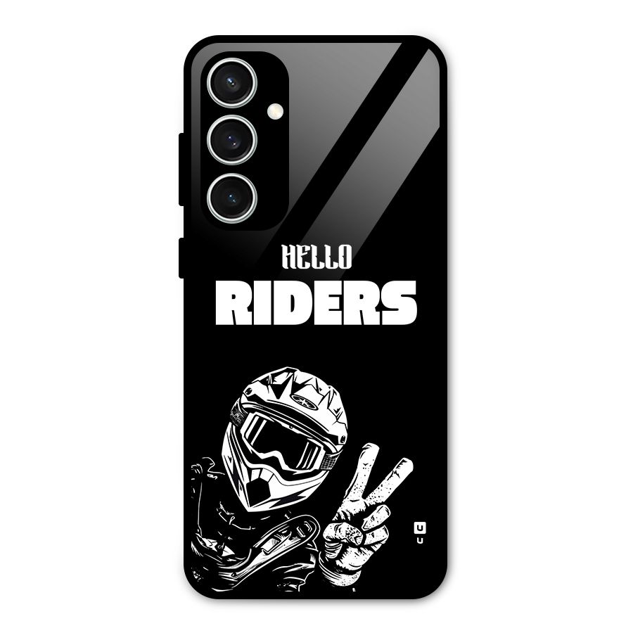 Hello Riders Glass Back Case for Galaxy S23 FE