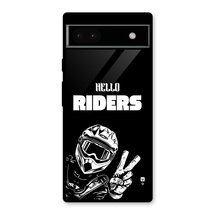 Hello Riders Glass Back Case for Google Pixel 6a
