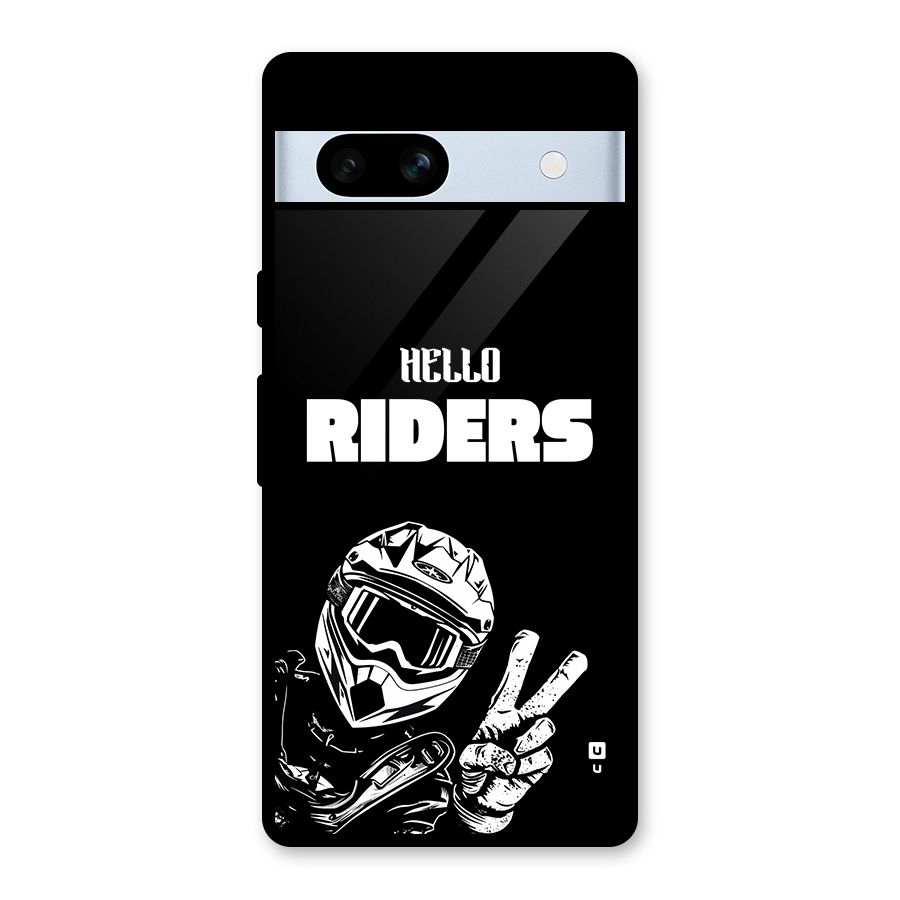 Hello Riders Glass Back Case for Google Pixel 7a