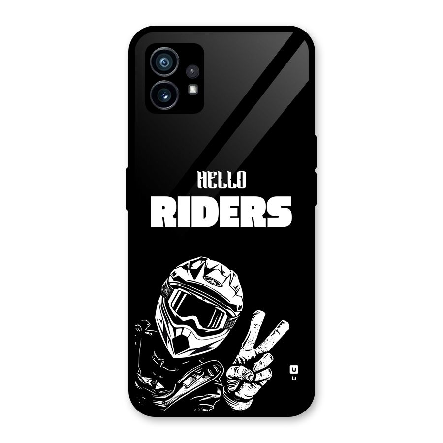 Hello Riders Glass Back Case for Nothing Phone 1
