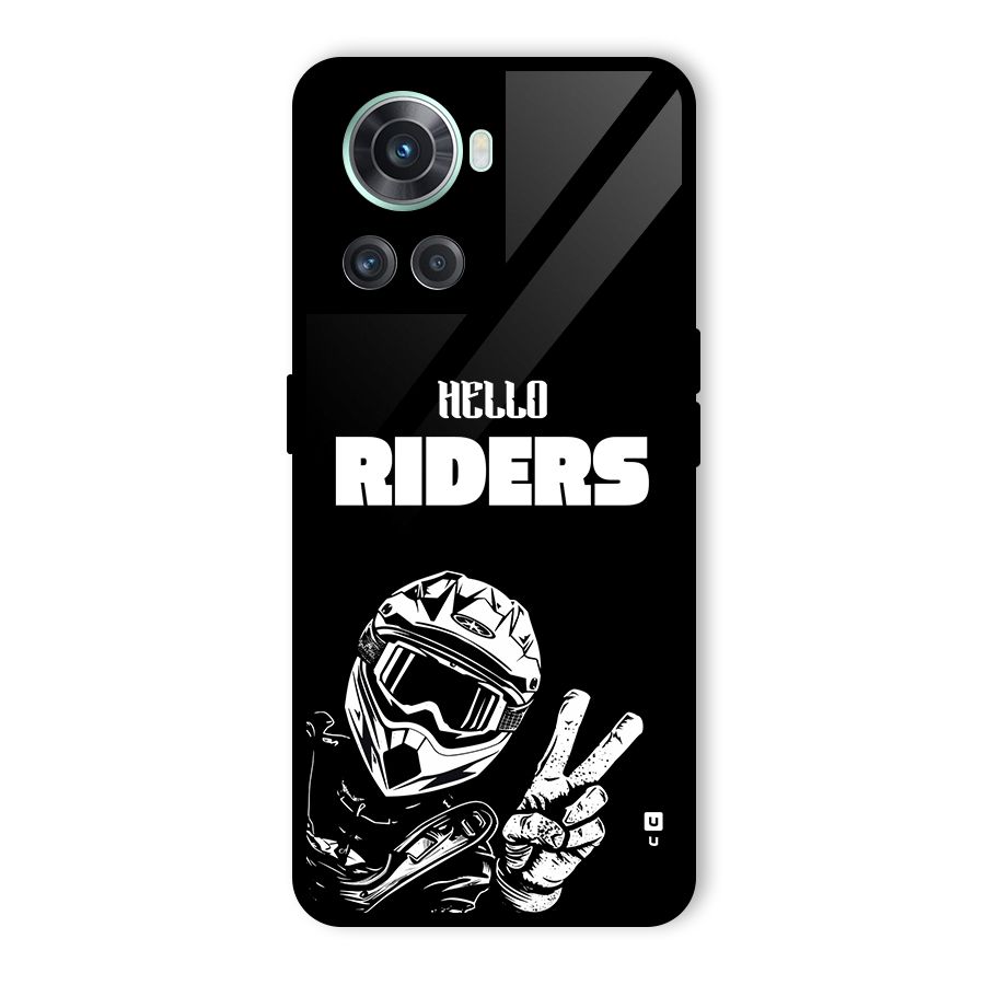 Hello Riders Glass Back Case for OnePlus 10R