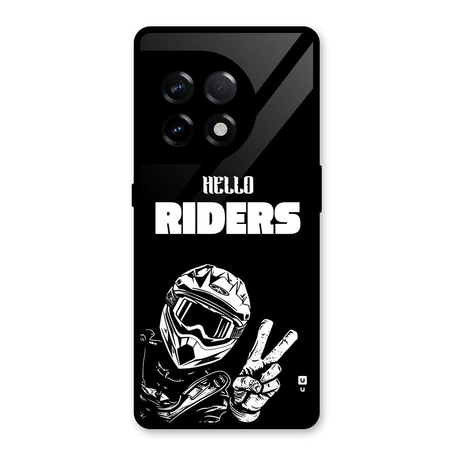 Hello Riders Glass Back Case for OnePlus 11R
