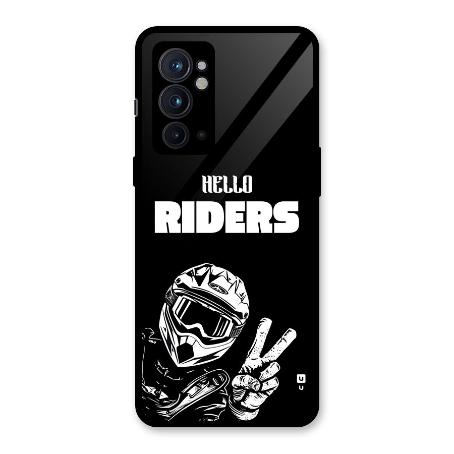 Hello Riders Glass Back Case for OnePlus 9RT 5G