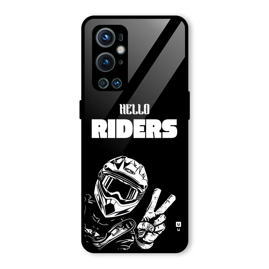 Hello Riders Glass Back Case for OnePlus 9 Pro
