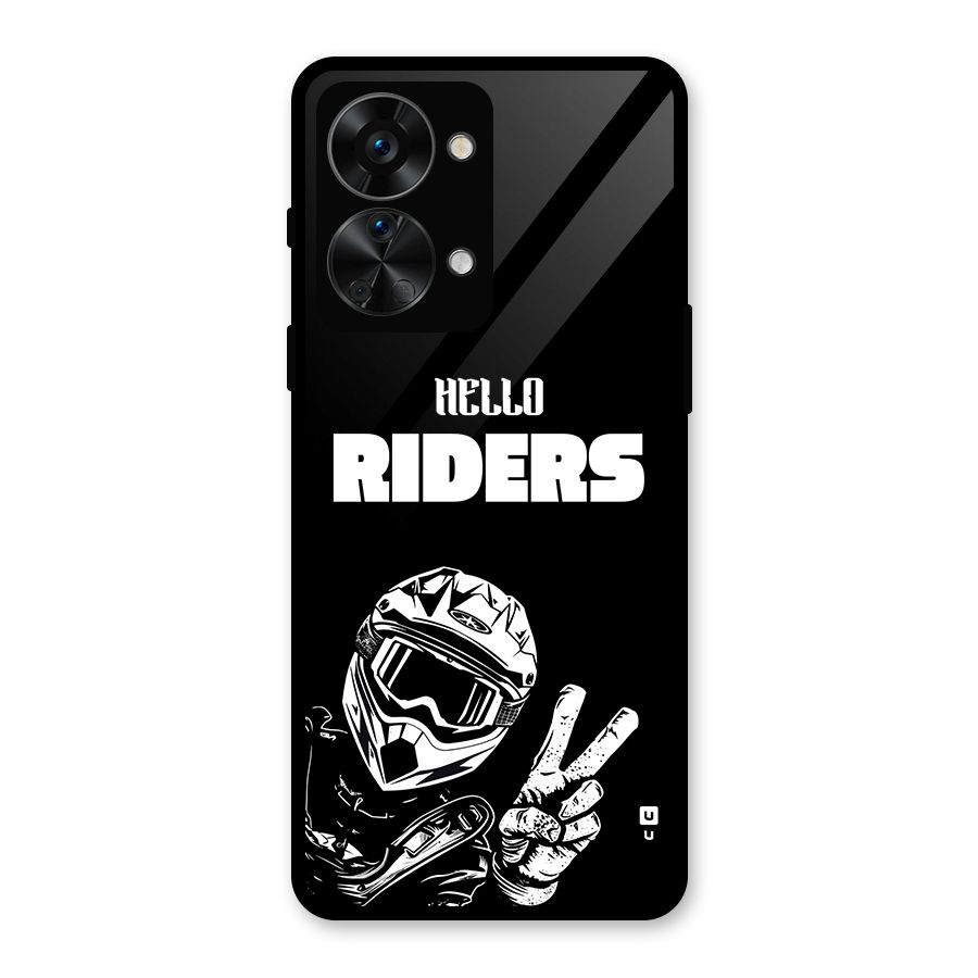 Hello Riders Glass Back Case for OnePlus Nord 2T