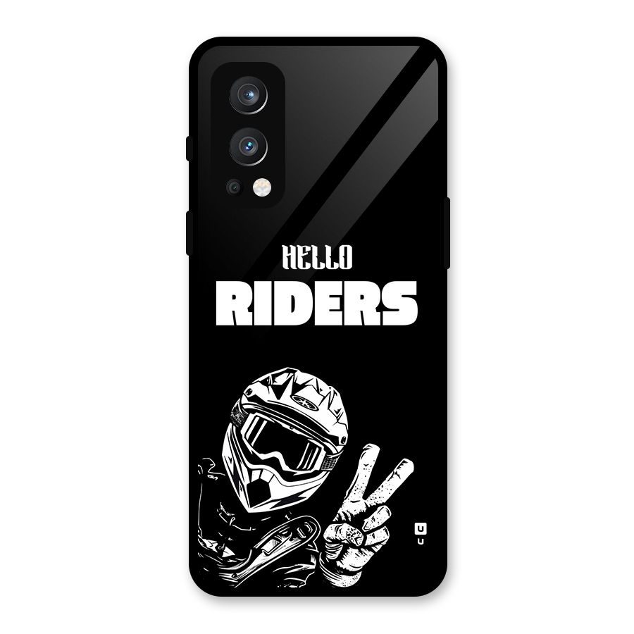 Hello Riders Glass Back Case for OnePlus Nord 2 5G