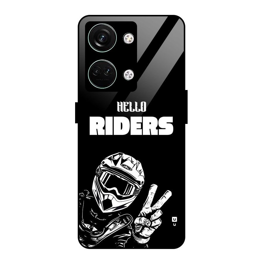 Hello Riders Glass Back Case for Oneplus Nord 3