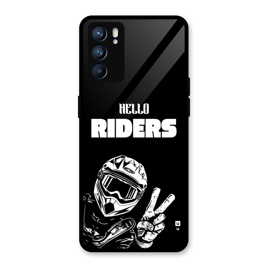 Hello Riders Glass Back Case for Oppo Reno6 5G
