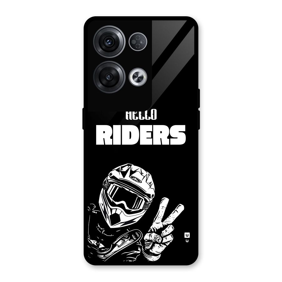 Hello Riders Glass Back Case for Oppo Reno8 Pro 5G