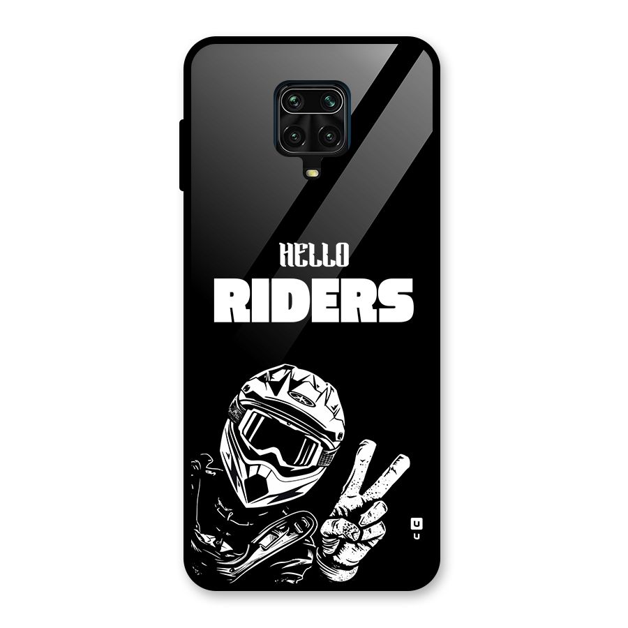 Hello Riders Glass Back Case for Poco M2 Pro