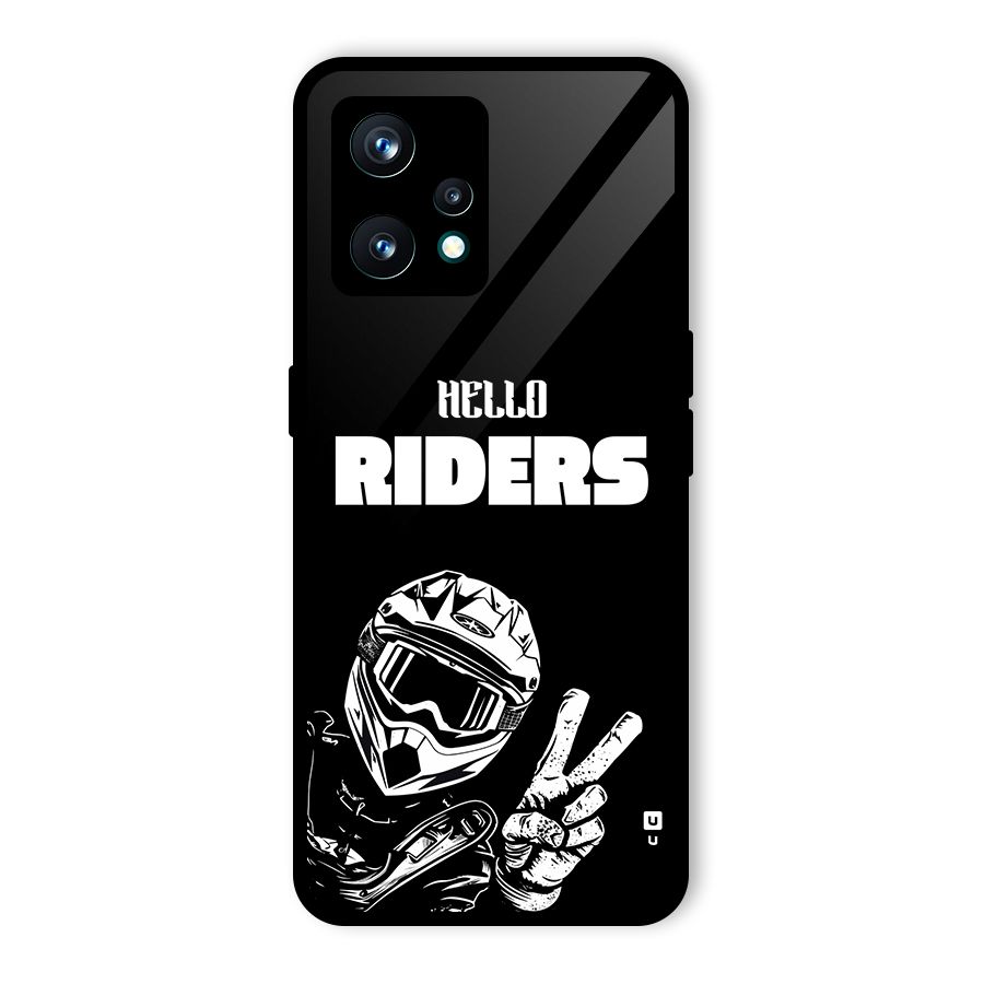 Hello Riders Glass Back Case for Realme 9 Pro Plus 5G