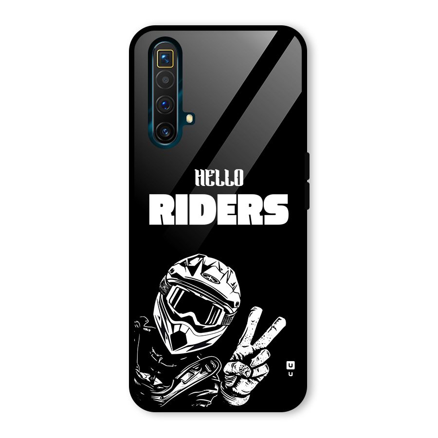 Hello Riders Glass Back Case for Realme X3 SuperZoom