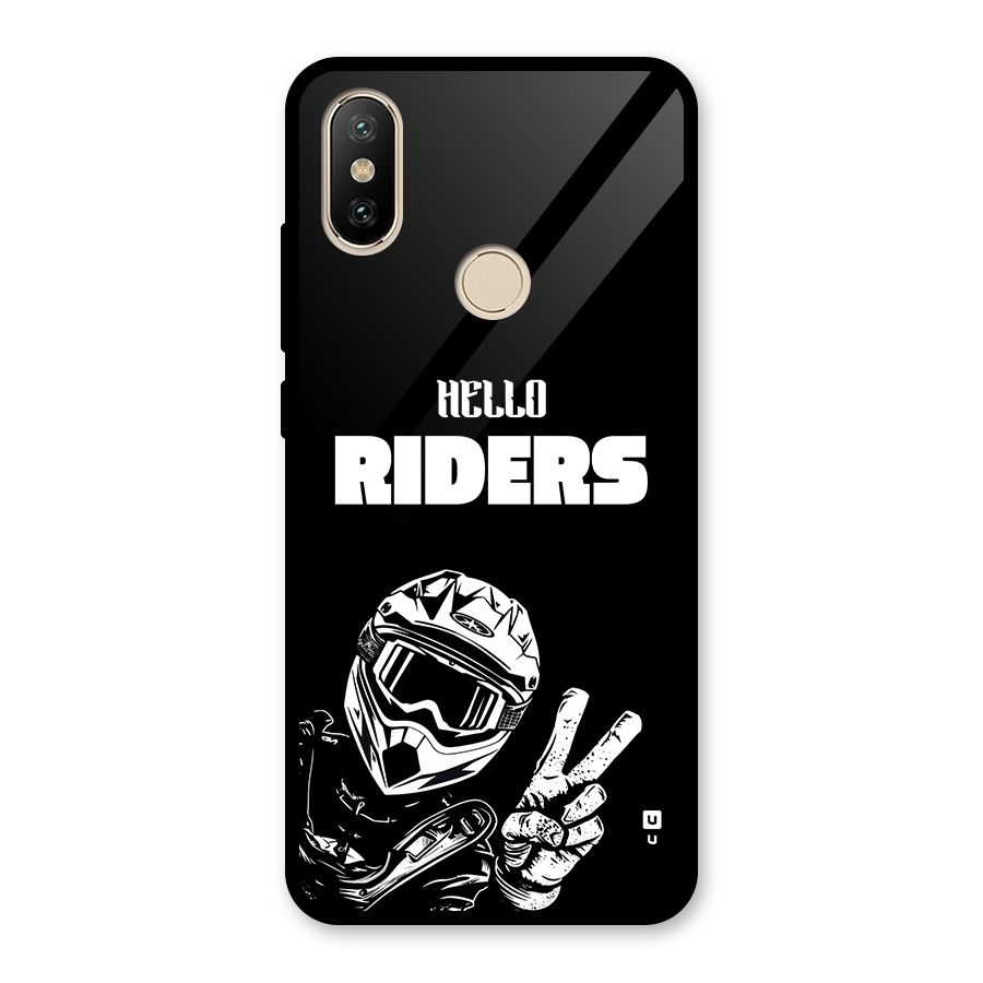 Hello Riders Glass Back Case for Redmi A2