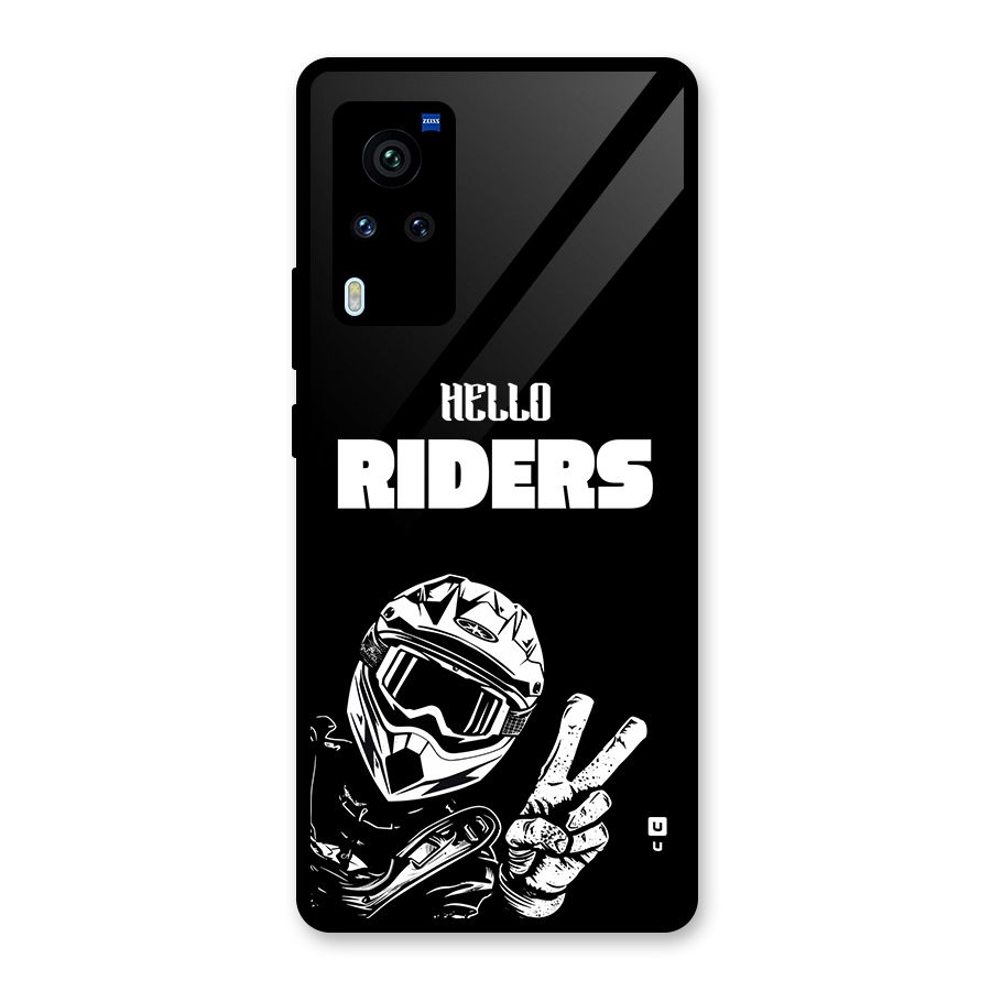 Hello Riders Glass Back Case for Vivo X60 Pro