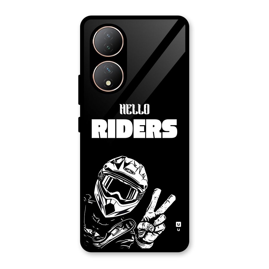 Hello Riders Glass Back Case for Vivo Y100