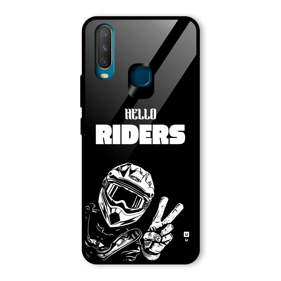 Hello Riders Glass Back Case for Vivo Y15