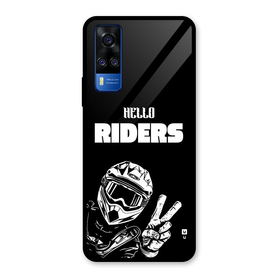 Hello Riders Glass Back Case for Vivo Y51A