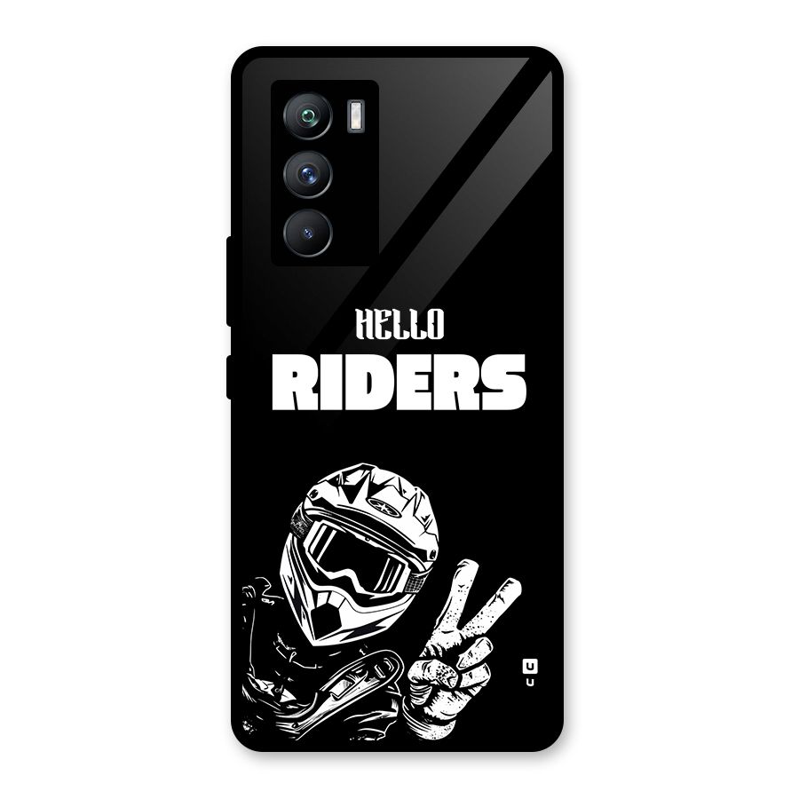 Hello Riders Glass Back Case for Vivo iQOO 9 SE