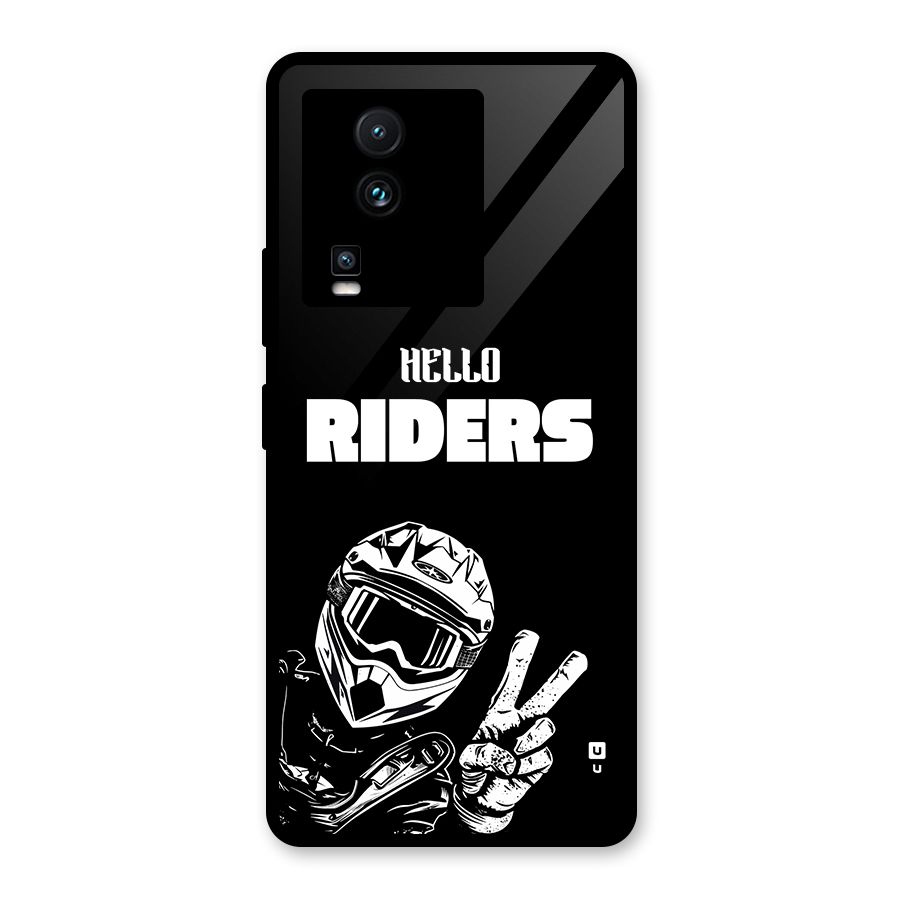 Hello Riders Glass Back Case for Vivo iQOO Neo 7
