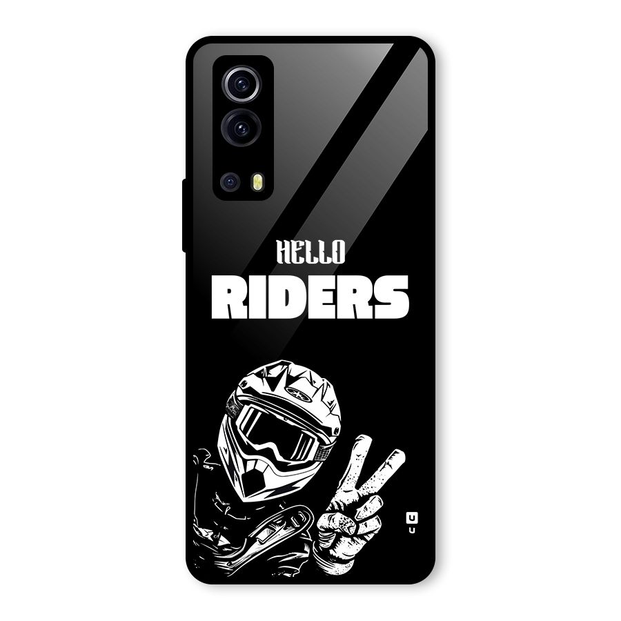 Hello Riders Glass Back Case for Vivo iQOO Z3
